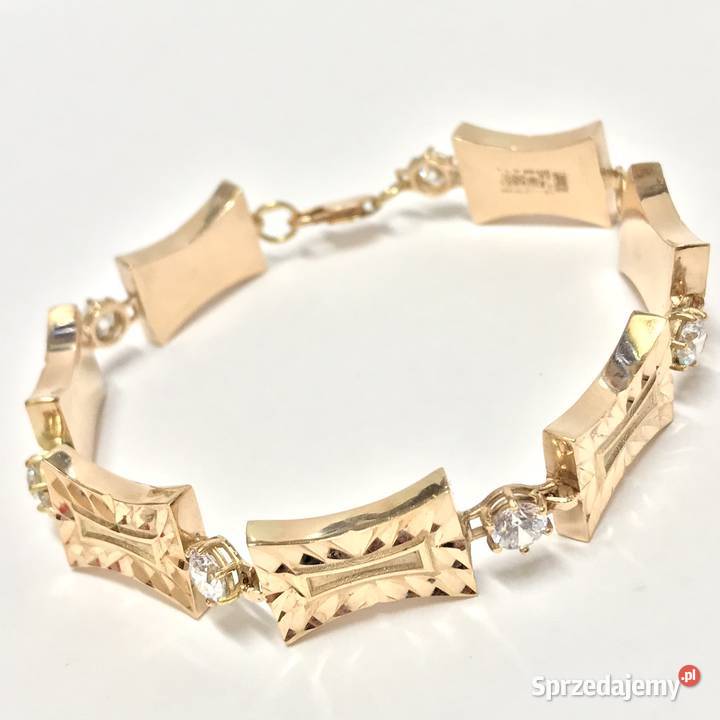 Złota BRANSOLETKA damska 14K zjawiskowy WZÓR 19 Warszawa sprzedam