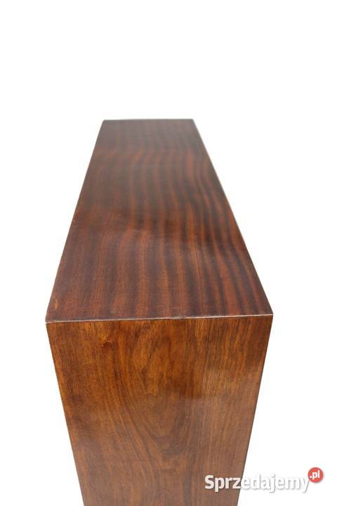 Witryna bibloteczka stojąca art deco w orzechu Bydgoszcz