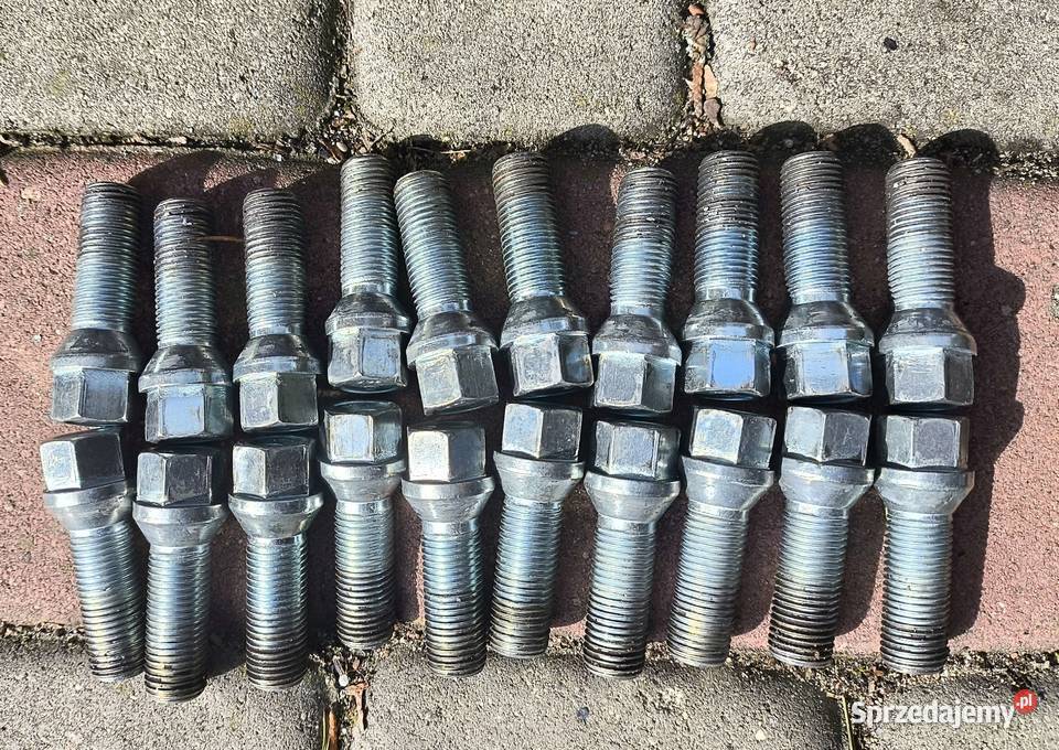 śruby do kół stożek 20 sztuk 35mm M14 klucz 17 mazowieckie Warszawa