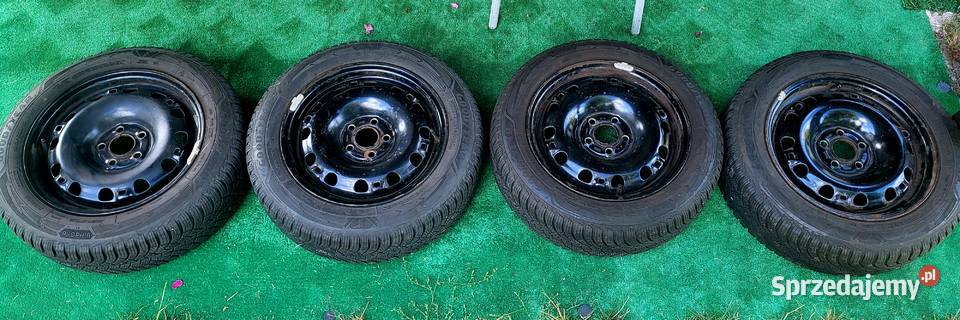 Koła 4 felgi stalowe Seat 15 5x100 opony zima Kraków