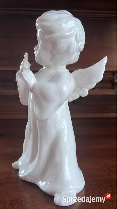 Aniołek biała porcelana pomorskie Gdańsk