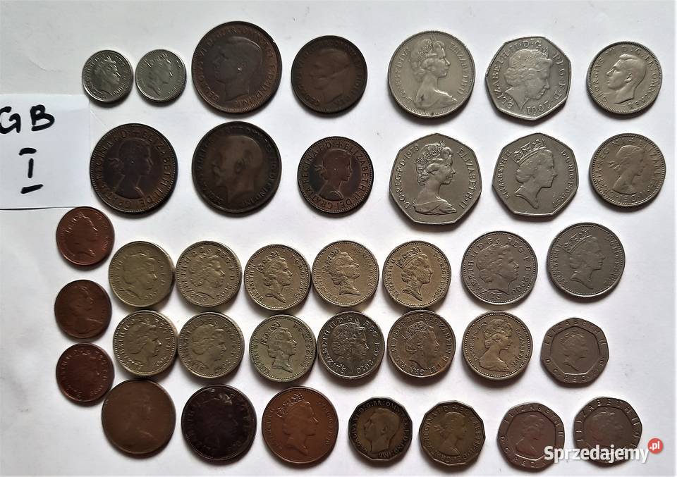 Zestaw I Monet Anglia GB Wielka Brytania Gliwice