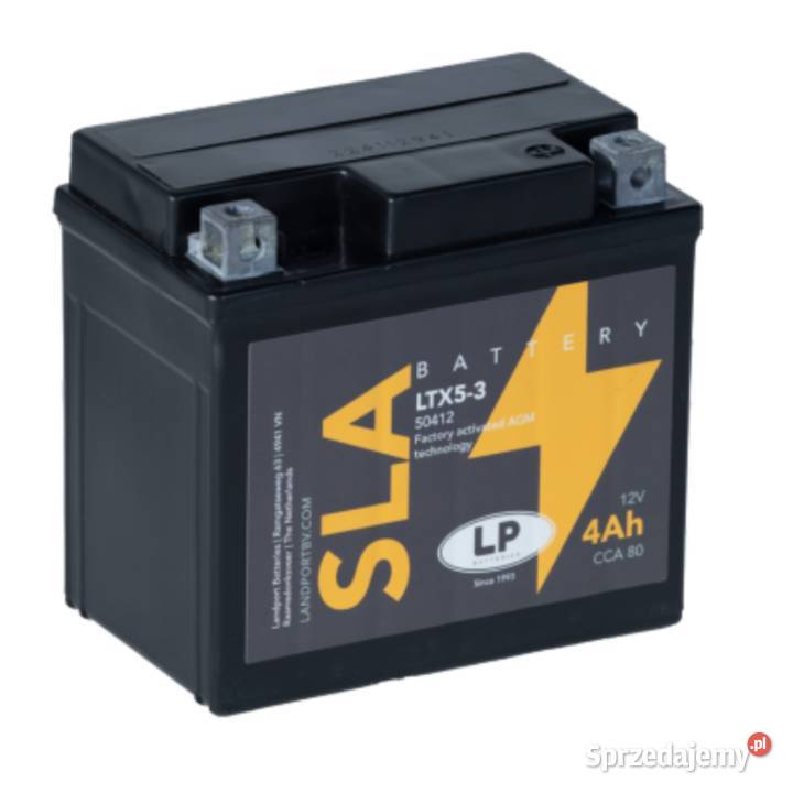 Akumulator 4Ah 80A Landport SLA LTX53 łódzkie