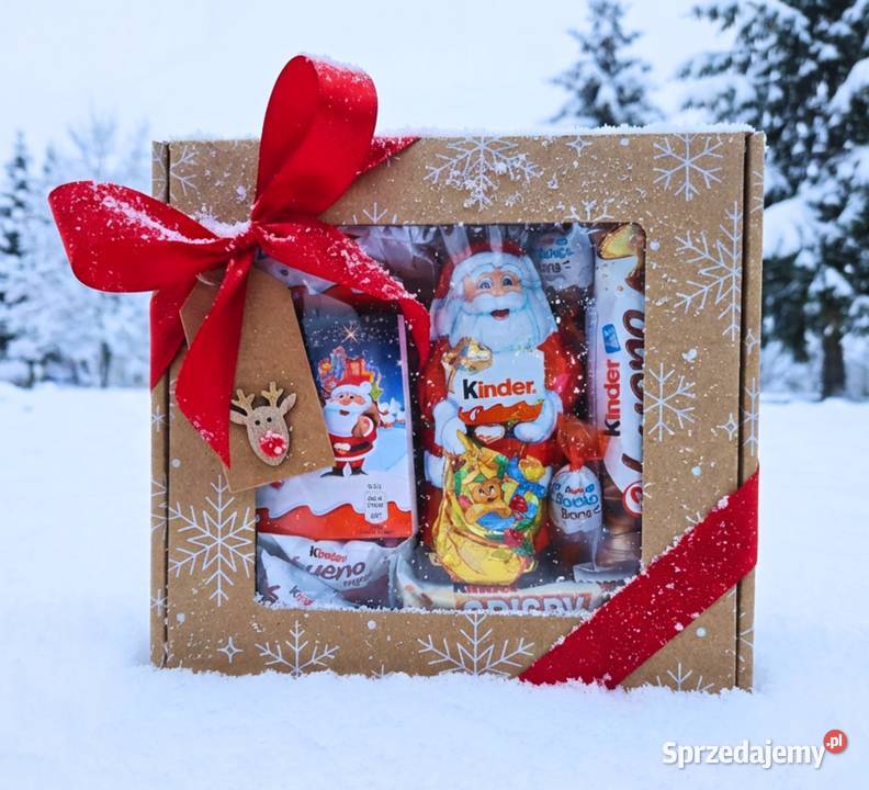 Prezent na Mikołajki i Święta czerwony Box łódzkie Łódź