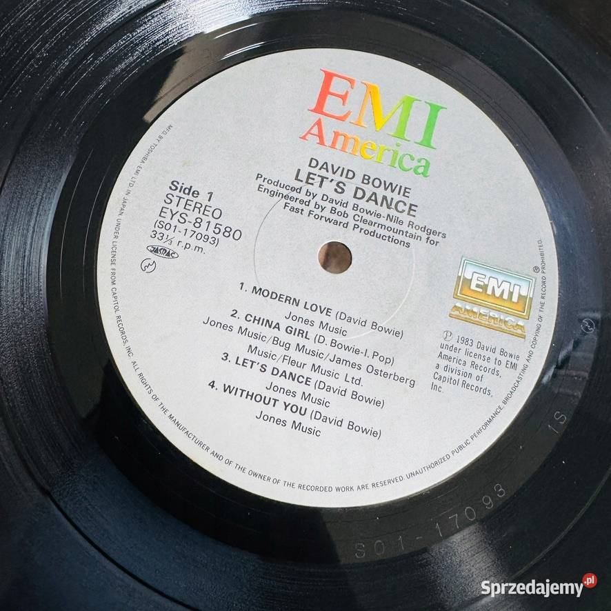David Bowie Let s Dance EXNM Japan Obi LP 1983 Gdańsk