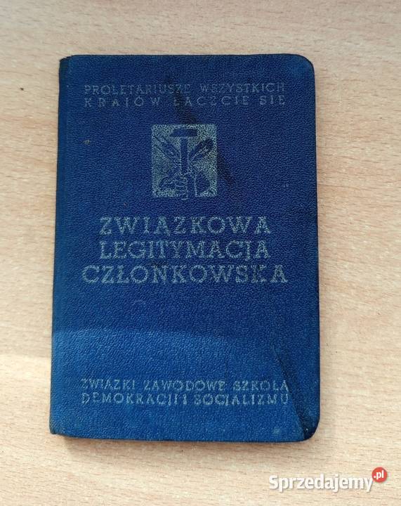 Związkowa Legitymacja Członkowska 1951r Nakło nad Notecią
