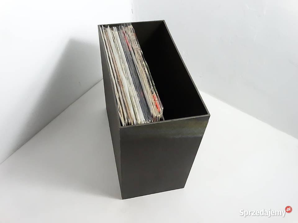 Organizer Box na Płyty Winylowe 50 LP Czarny Muzyka