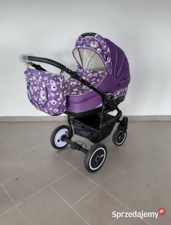Wózek dziecięcy 2w1 NOWY Fioletowy różowy śląskie Częstochowa sprzedam
