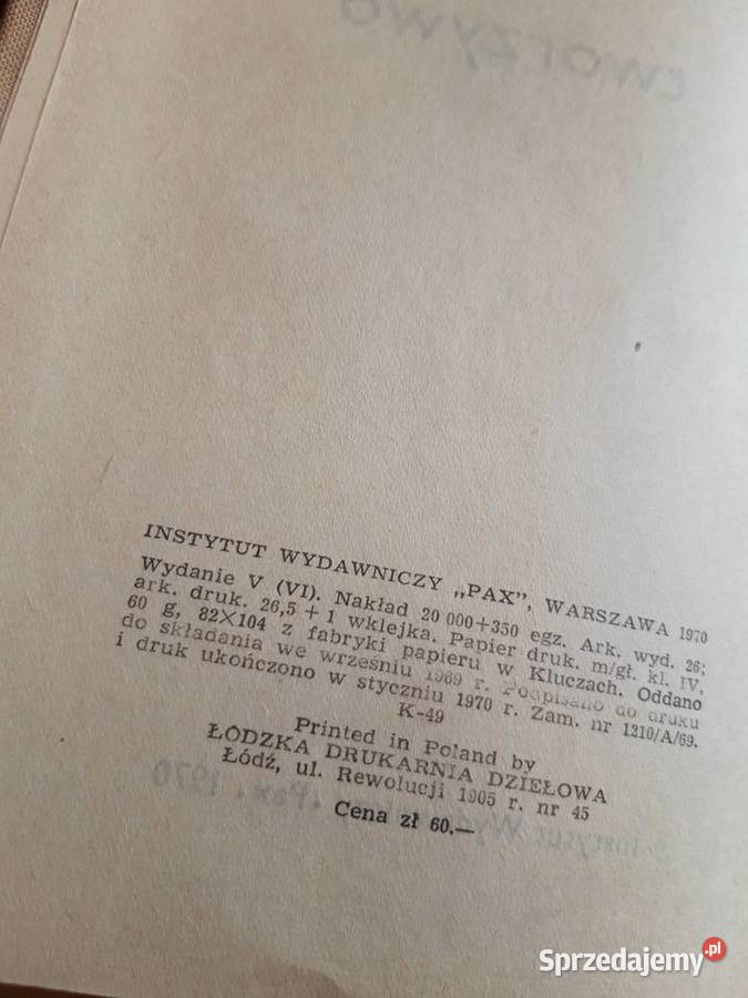 Melchior Wańkowicz Ziele Na Kraterze Tworzywo Antykwariat śląskie