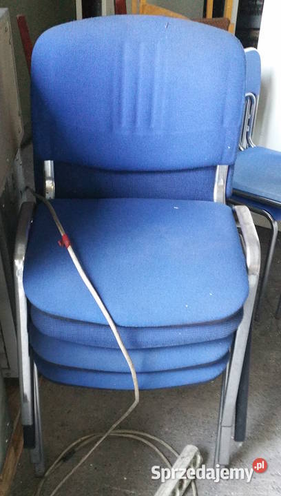 krzesła biurowe kolor niebieski
