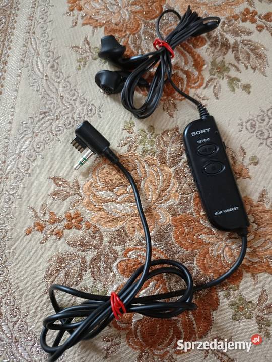 Zabytkowe Słuchawki SONY z pilotem do Walkmana Drawski Młyn