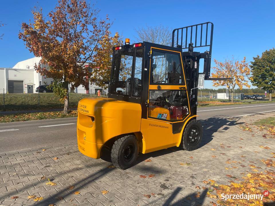 Nowy wózek widłowy 35T kabina 45m Gunter