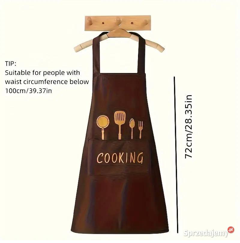 Fartuszek kuchenny Odporny na Olej i Wodę Czarny mazowieckie Płock