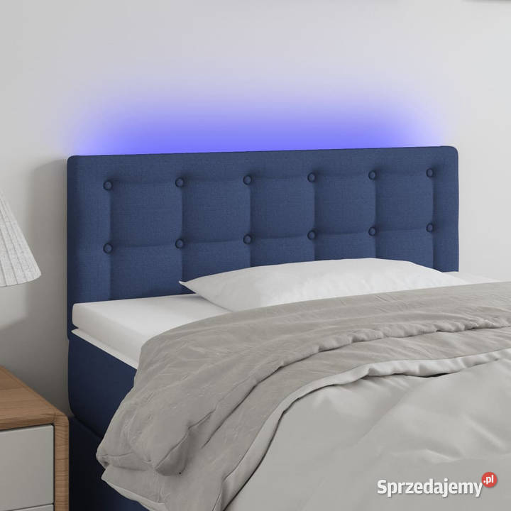 Zagłówek do łóżka z LED niebieski 90x5x7888 Warszawa