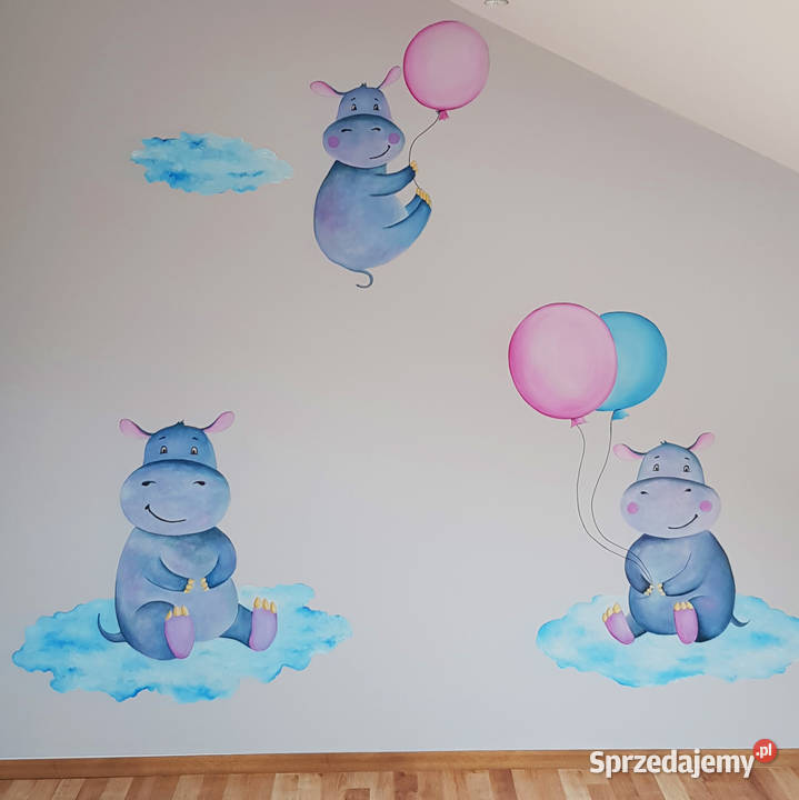 Malowanie na ścianach mural w pokoju dziecięcym