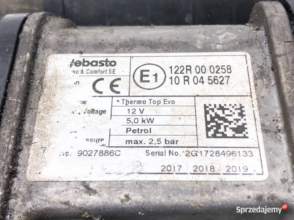 WEBASTO THERMO TOP EVO BMW G30 9027886C