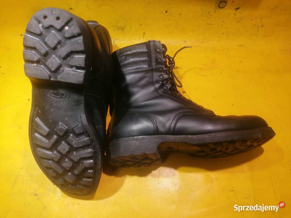 buty wojskowe czarne skóra używane 2742 Piotrków Trybunalski