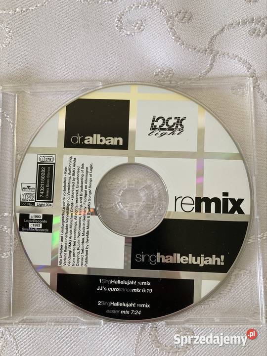 Płyta CD 1 Dr Alban Sing Hallelujah Remix Kultura i Rozrywka śląskie Czerwionka-Leszczyny