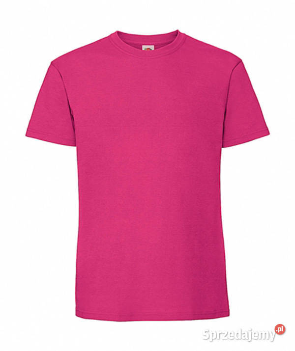 Męski T shirt bez nadruku gładki koszulka różowa Rozmiar XL Warszawa