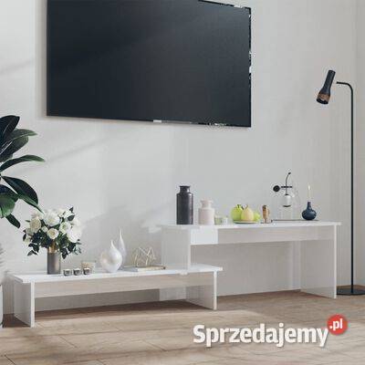 vidaXL Szafka pod TV biała wysoki połysk sprzedam