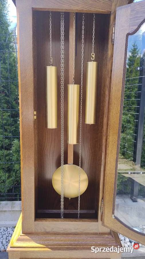 Zegar stojący w skrzyni dębowej Iwonicz-Zdrój