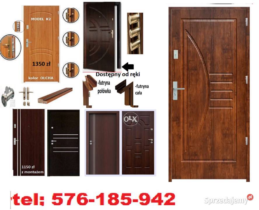 Akustyczne drzwi wejściowe zewnętrzne z montażem Warszawa