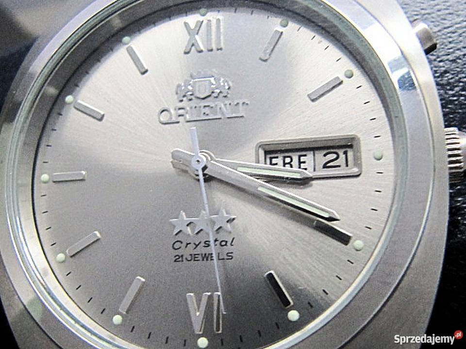 ZegarZegarek Orient crystal 21 automat popielata Nysa sprzedam