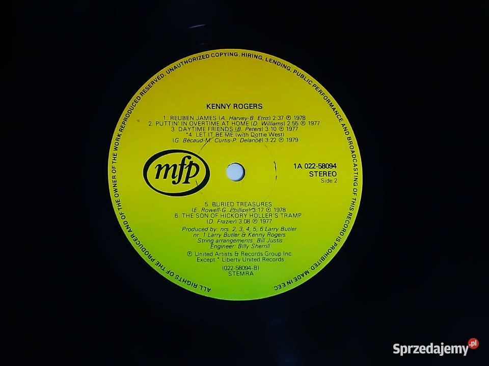 Kenny Rogers Collection LP 1980 Biłgoraj