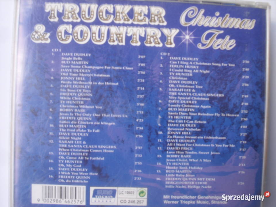 Country CD TRUCKER COUNTRYCHRISTMAS FELE 2CD dolnośląskie Wołów sprzedam