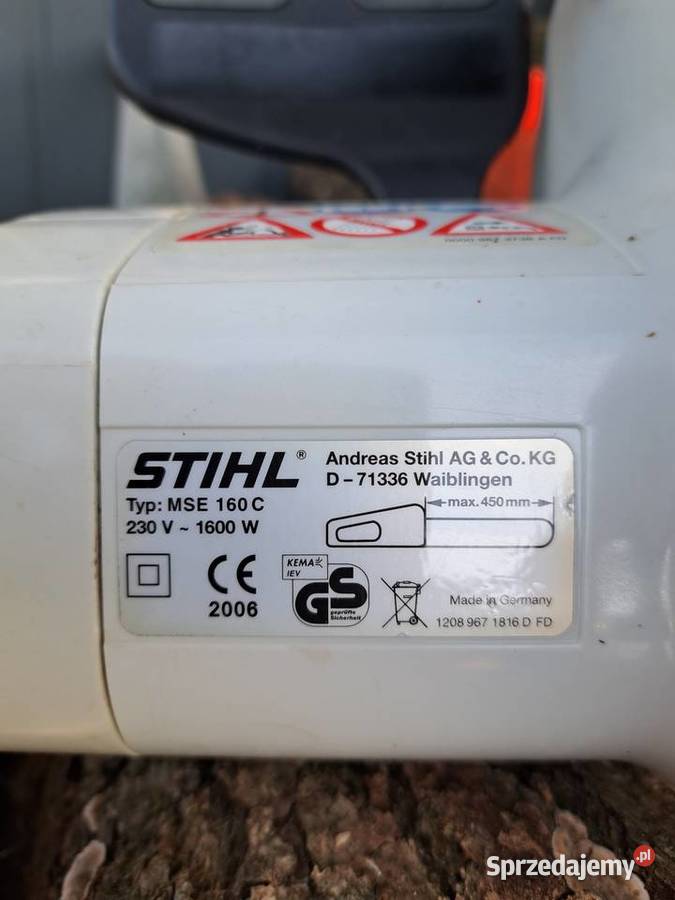 Piła elektryczna Stihl MSE160C Piły łańcuchowe Mniszek sprzedam