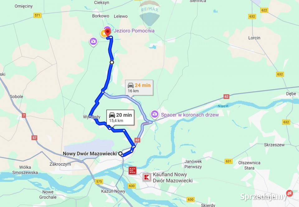 Urokliwa działka w Błędowie niedaleko jeziora Błędowo sprzedam