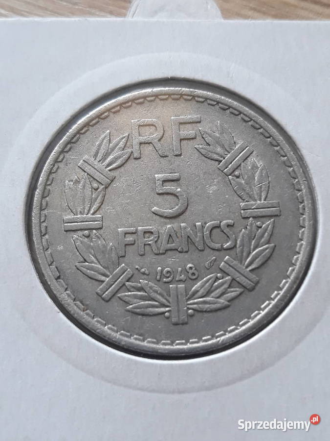 5 Franków Francja 1948 r Konin