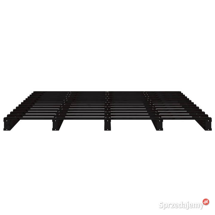 Łóżko z palet czarne lite drewno sosnowe 135x190 11cm Warszawa sprzedam