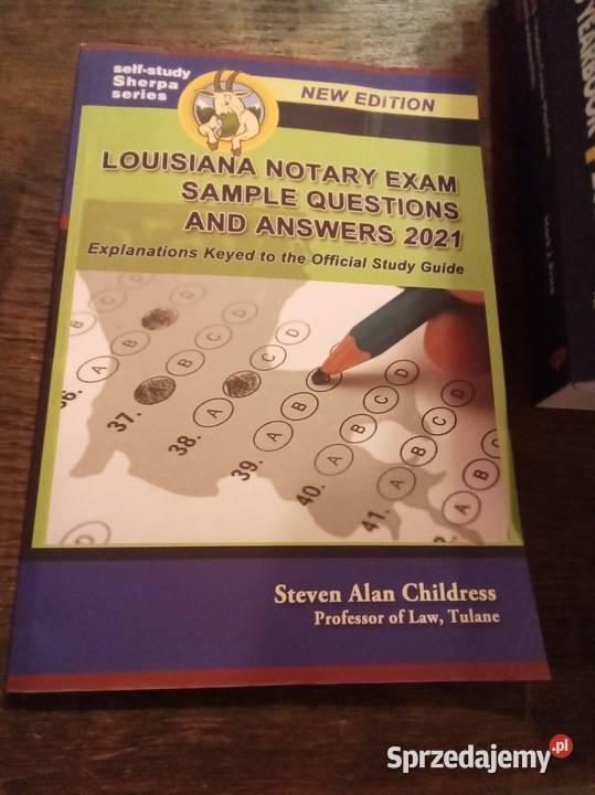 Louisiana notary exam sample questions and Rok wydania 2021 Warszawa