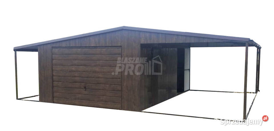 Garaż Blaszany 4x6 2x Wiata 4x6 15x6 Brama Żnin
