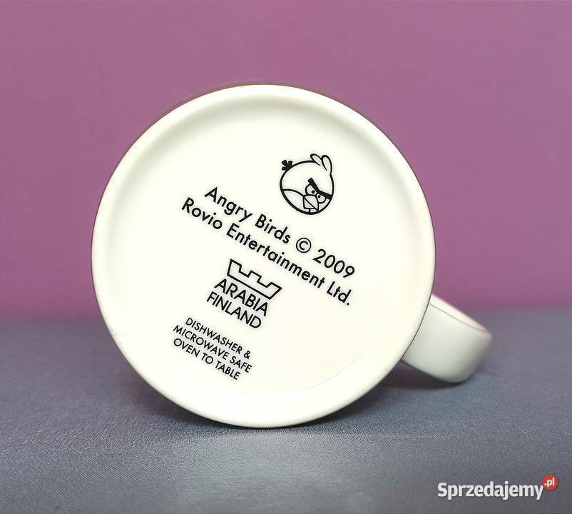 ANGRY BIRDS kubek Arabia Finland sygnatura małopolskie Jasień