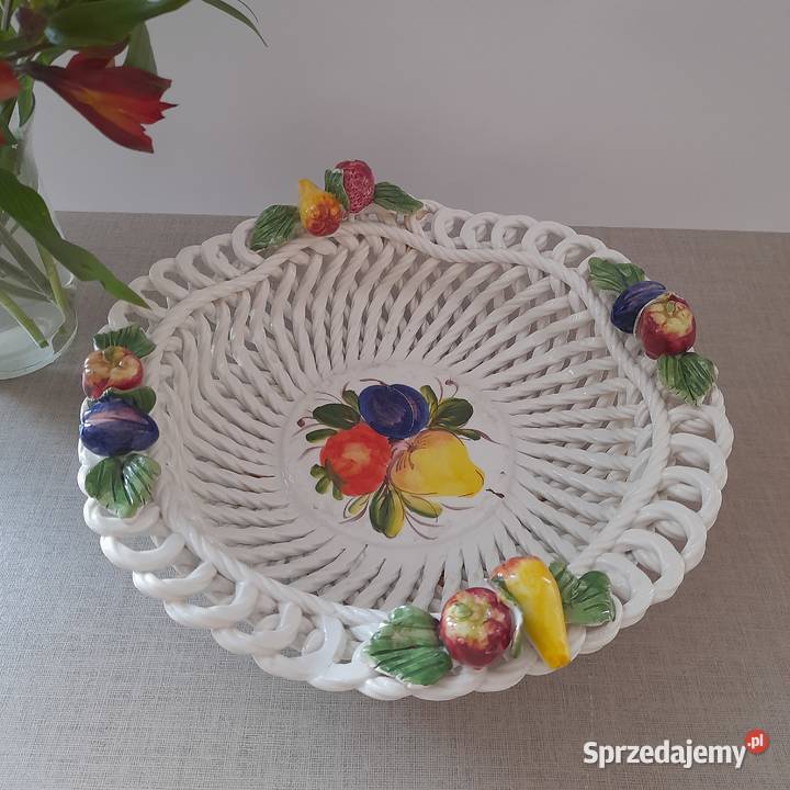 Misa koszyk na owoce patera ceramika Włochy Bogatynia