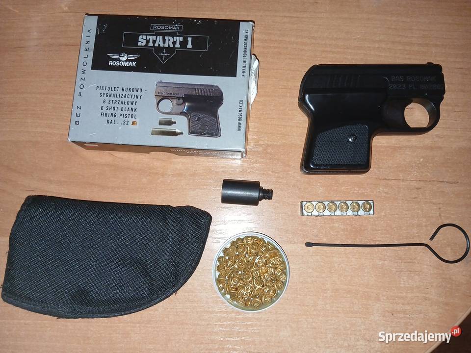 Pistolet Hukowy Start 1 nabój Short 6mm boczny Kraków sprzedam
