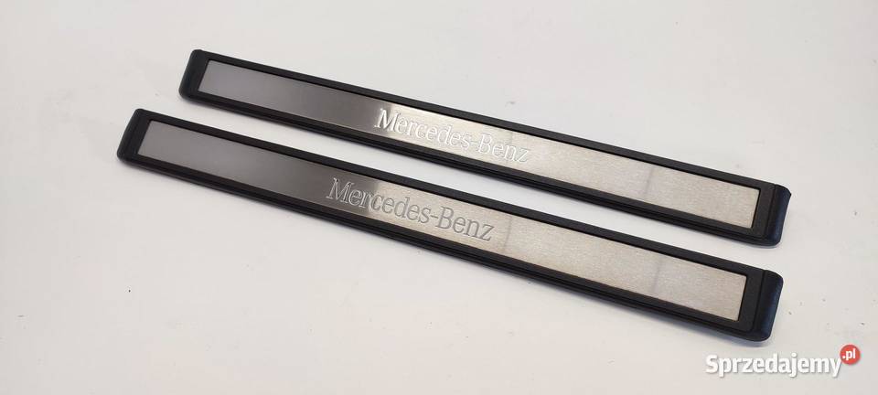 MERCEDES W211 LISTWY PROGOWE PRZÓD KOMPLET