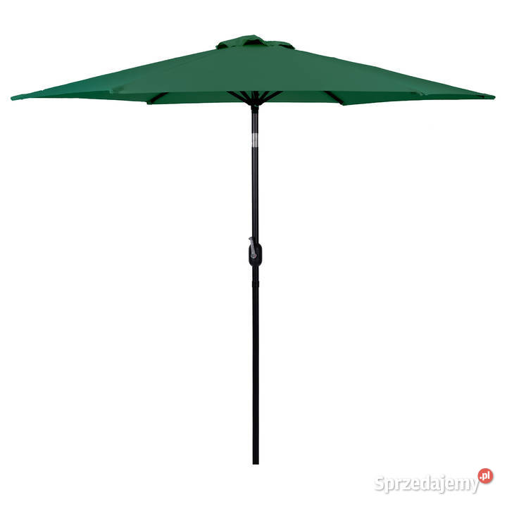 Duży parasol ogrodowy skośny łamany z korbą 6