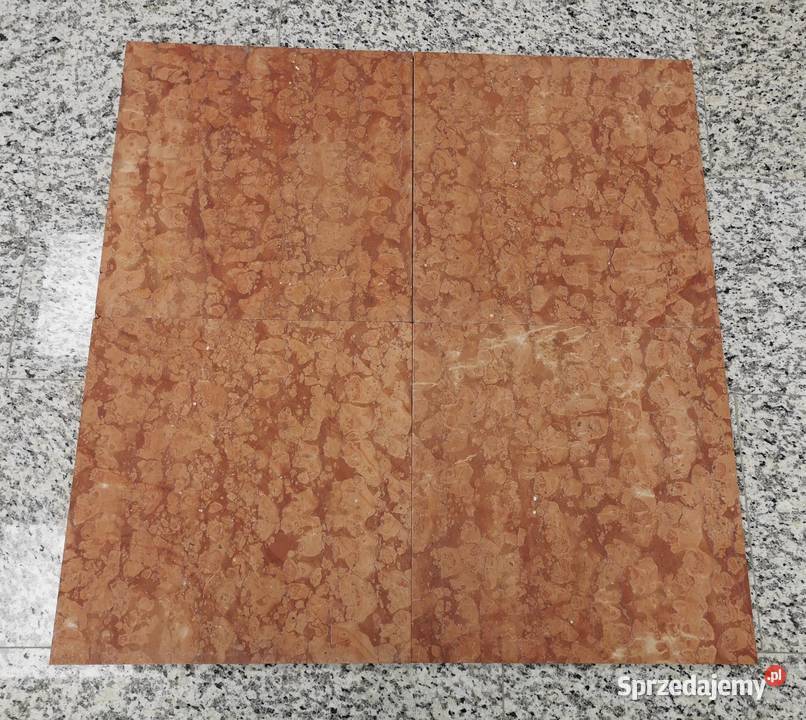 Płytki Marmurowe ROSSO VERONA 40x40x15 mat Płytki i fugi Przemyśl
