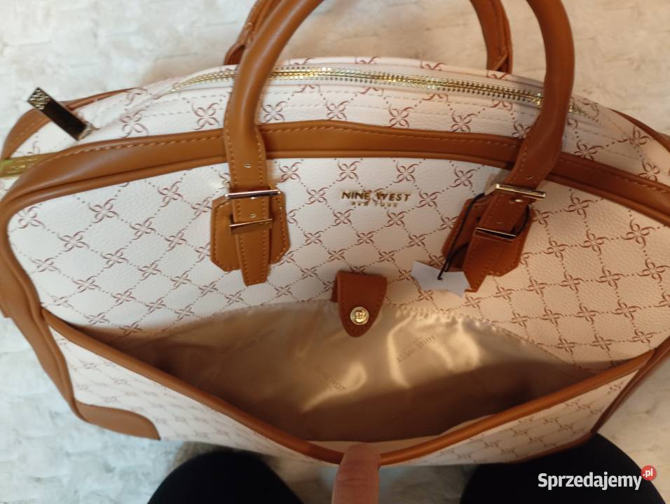 Nine West brązowa teczka biznesowa brązowa torba 42cm Torby i torebki Kraków sprzedam