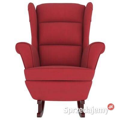 vidaXL Fotel bujany z kauczukowymi nóżkami winna Warszawa