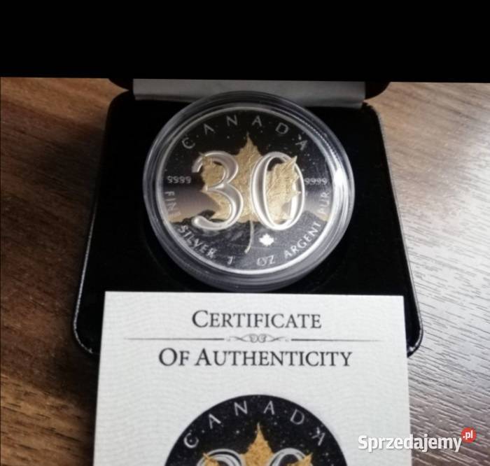 Liść Klonowy Kanada 2018 1oz 1 uncja srebra 9999 Opole