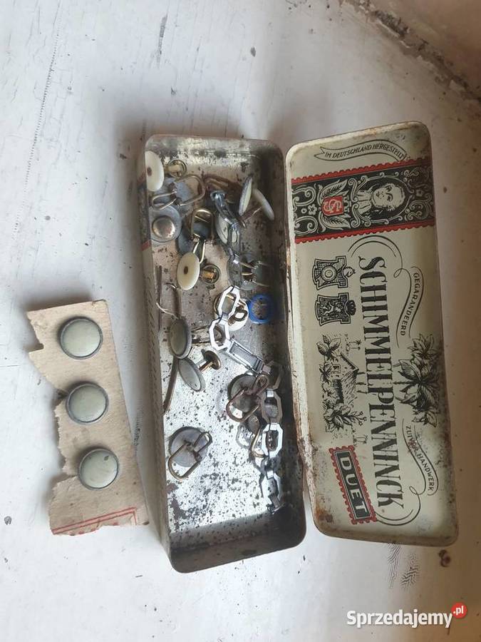Metalowa puszka retro papierosach cygarach Warszawa