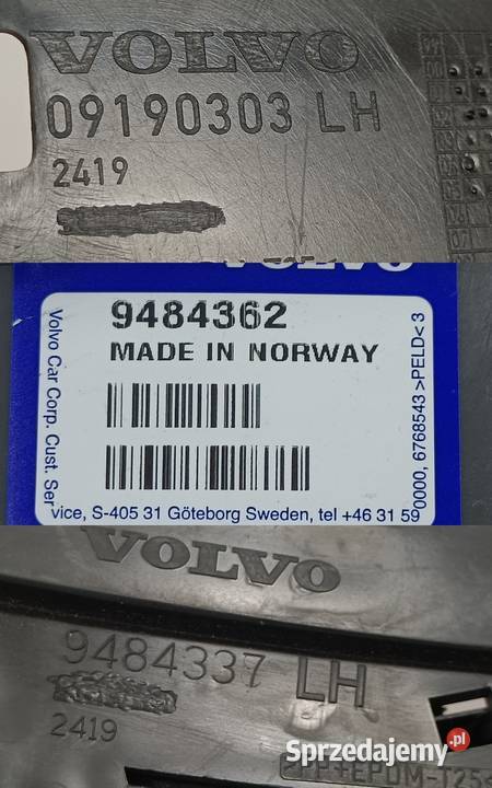 VOLVO S60 V70 ŚLIZG MOCOWANIE ZDERZAKA LEWY Pleszew