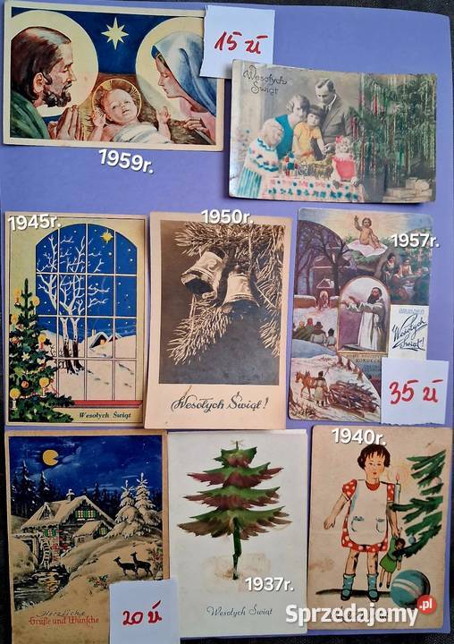 Stare kartki świąteczne Hrubieszów