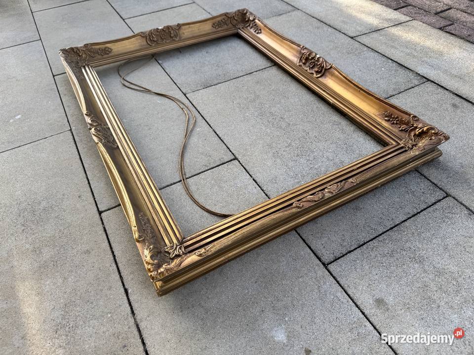 Rama ozdobna drewniana do obrazu lustra złota Ramki i ramy Garwolin sprzedam