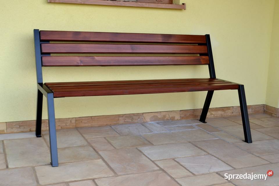 Ławka Parkowa Ogrodowa Miejska z oparciem loft Sękowa