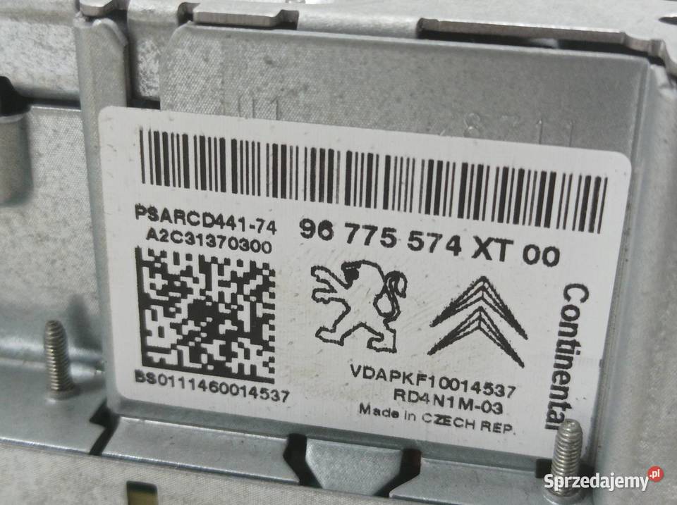 RADIO 96775574XT Citroen C3 II 20092016